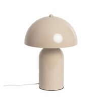 Lampe à poser champignon en métal - beige-Métal-Beige-Drawer