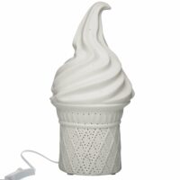 Lampe à poser crème glacée H27cm--Blanc-Versa Home