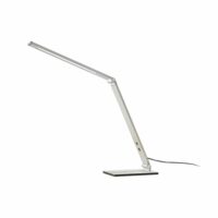 Lampe à poser en aluminium gris-Aluminium-Gris-Lucande
