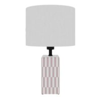 Lampe à poser en Céramique & Abat-jour Lin-Céramique-Rose-Potiron Paris
