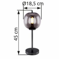 Lampe à poser métal noir