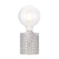 Lampe à poser verre transparent H12