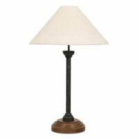 Lampe culot e27 en bois noir-Bois-Noir-Interior's