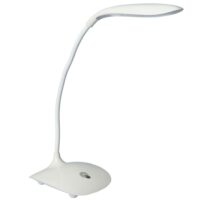 Lampe de bureau blanche led sans fil 12x12x17cm--Blanc-Wadiga