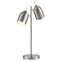 Lampe de bureau en métal gris réglable-Métal-Gris-Teamson