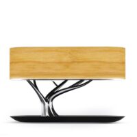 Lampe de chevet avec abat-jour bois-Bois-Beige-Ambiance Cosy