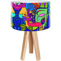 Lampe de chevet en bois impresio-Bois-Bleu-BPS Koncept