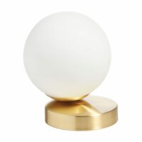 Lampe de chevet tactile laiton mat et globe--Doré-Millumine