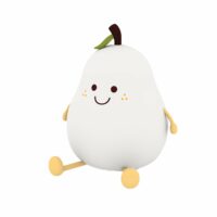 Lampe de nuit pour enfants avec lumières RGB en silicone avec batterie-Silicone-Blanc-Wonderlamp