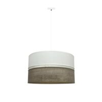Lampe de plafond en bois gris et blanc