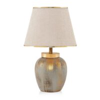 Lampe de salon chic - écru et doré--Doré-Pier import
