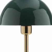 Lampe de table 20x20x36 cm en métal vert foncé et doré-Métal-Vert-Maison et Styles