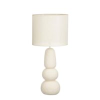 Lampe de table crème céramique h84xl38xl38cm-Céramique-Beige-Mica Decorations