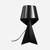 Lampe de table en métal - 50 cm - noir-Métal-Noir-Habitat
