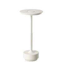 Lampe de table en plastique blanc 12