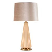 Lampe de table en verre nacré cm ø 36