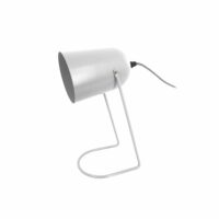 Lampe de table fer blanc 30x18cm--Blanc-Leitmotiv