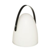 Lampe de table led extérieure portable noir et blanc 21x21x30cm--Blanc-Five Simply smart