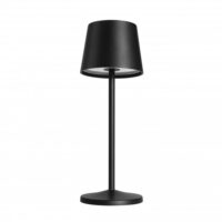 Lampe de Table LED Portable Int./Ext. Noire--Noir-FORLIGHT