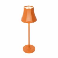 Lampe de table rétro orange rechargeable IP44--Orange-QAZQA