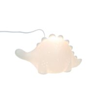 Lampe dino blanc en porcelaine-Porcelaine-Blanc-Amadeus