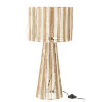 Lampe en cordes beige 36x36x69 cm-Corde-Blanc-J-line