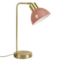Lampe en métal rose et doré-Maisons du Monde