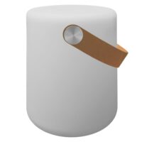 Lampe led à poser en plastique blanc avec lanière en simili-Plastique-Blanc-Happy Garden