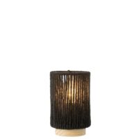 Lampe led en métal noir 10.5x10.5x16 cm-Métal-Noir-J-line