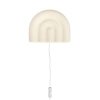 Lampe murale blanc en sillicone H19x24x6
