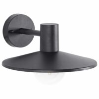 Lampe murale pour l'extérieur noir--Noir-Beliani
