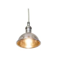Lampe suspendue en métal argenté-Métal-Argenté-PIB