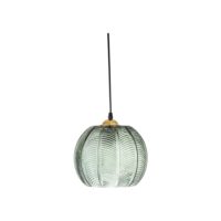 Lampe suspendue en verre vert-Verre-Vert-Bloomingville
