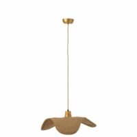 Lampe suspendue moonj en roseau naturel 55x48x8 cm--Beige-J-line