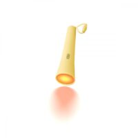 Lampe torche pour enfant h18.5cm en plastique jaune-Plastique-Jaune-LALARMA
