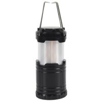 Lanterne  à pile en plastique à effet flamme et led blanche à suspendr-Plastique-Noir-Altobuy