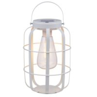 Lanterne blanc fer h22xl14.5xl14.5cm--Blanc-Arti Casa