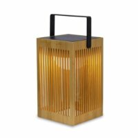 Lanterne solaire d'extérieur sans fil h24cm marron--Marron-Newgarden