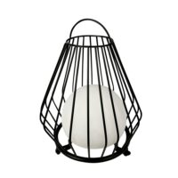 Lanterne solaire en métal noir-Métal-Noir-Dyberg Larsen