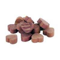 Lot de 15 coeurs antimites en cèdre naturel--Marron-Compactor