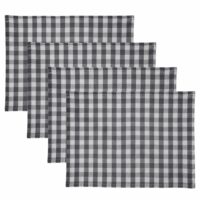 Lot de 2 sets de table en coton gris 35x48cm-Coton-Gris-Becquet