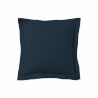 Lot de 2 taies d'oreiller 63x63 cm satin de coton bleu-Coton-Bleu-Blanc Avenue