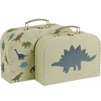 Lot de 2 valisettes de rangement--Vert-A Little Lovely Company