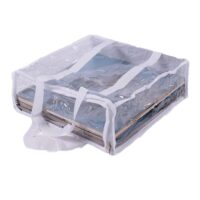 Lot de 3 sacs pour disques vinyle 33 tours - transparent--Transparent-Calicosy