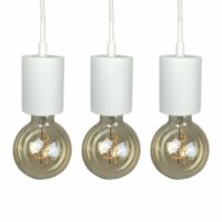 Lot de 3 suspensions lumineuses en béton blanc-Béton-Blanc-Meubletmoi