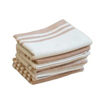 Lot de 3 torchons 100% coton lavé naturel 70 x 50-Coton-Beige-Home Maison