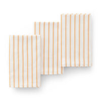Lot de 3 torchons en coton à rayures cuivre 45x70 cm-Coton-Cuivre-Gamusi