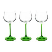 Lot de 3 verres à pied de style alsace 16