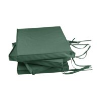 Lot de 4 galettes en polyester recyclé vert 40 x 40 cm--Vert-CAMIF