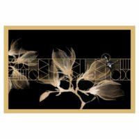Lot de 4 - Set de table en vinyle noir motif art déco 30x50 cm--Noir-99Déco